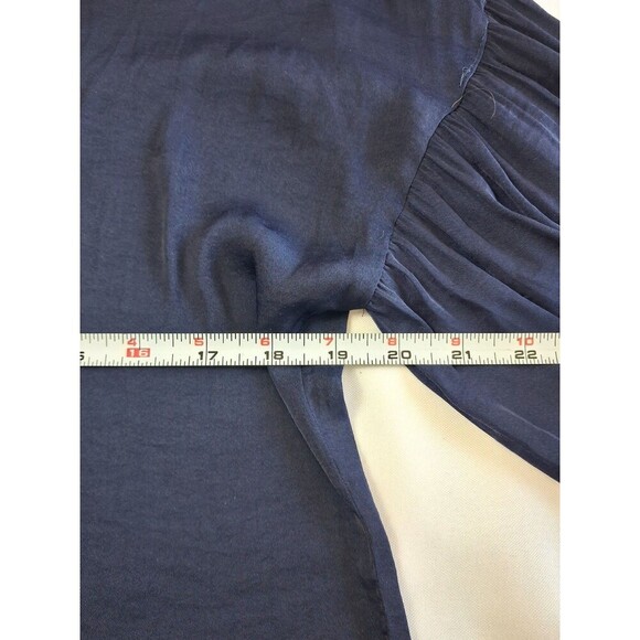 Naked Zebra Long Flowing Sleeves Bell Shaped Torso, Size Small Dark Blue Women - Picture 11 of 12